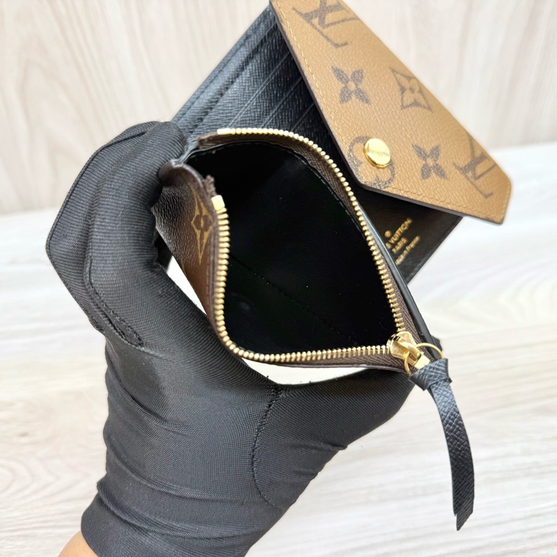 LV 原花雙色短夾victorine M81557-8