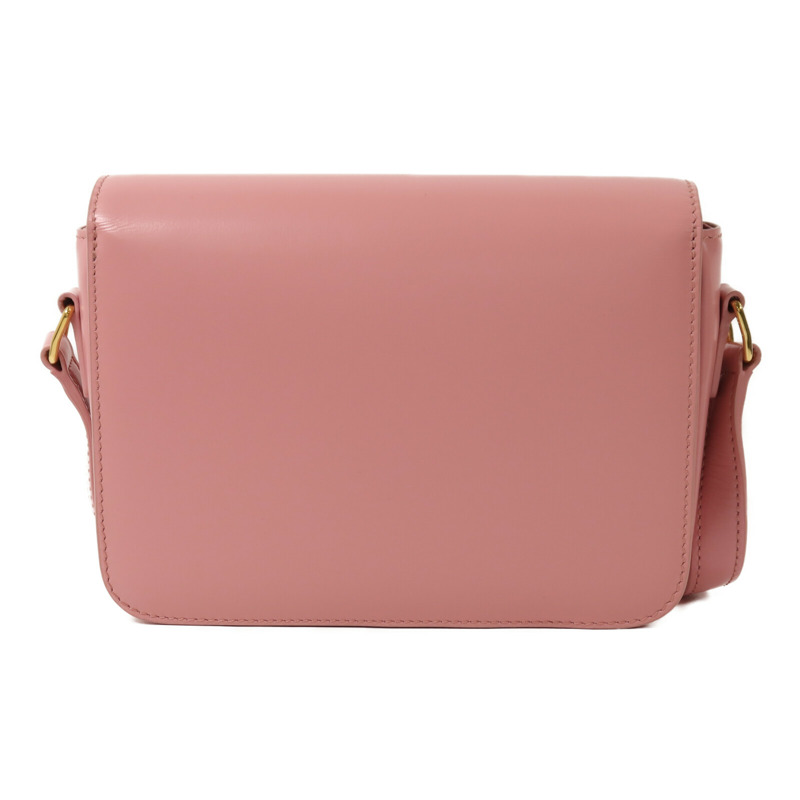 CELINE 牛皮皮革Teen Triomphe金扣肩背袋-1
