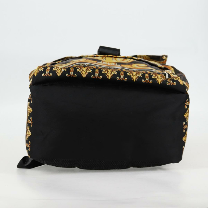 【日本直送】FENDI Zucca帆布 FENDACE Versace聯名款雙肩包 黑色 正品 BA2349SAM-4
