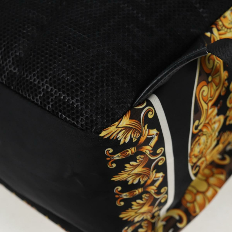 【日本直送】FENDI Zucca帆布 FENDACE Versace聯名款雙肩包 黑色 正品 BA2349SAM-18