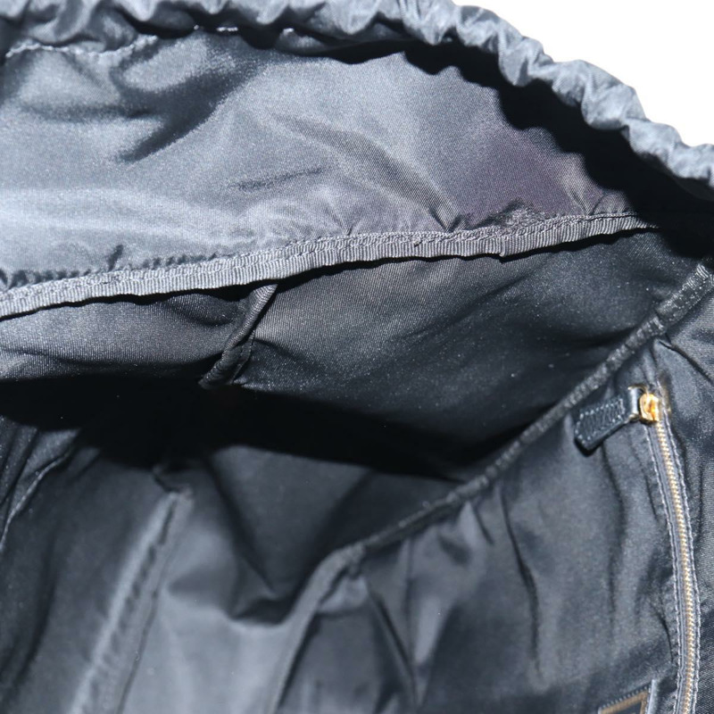 【日本直送】FENDI Zucca帆布 FENDACE Versace聯名款雙肩包 黑色 正品 BA2349SAM-25