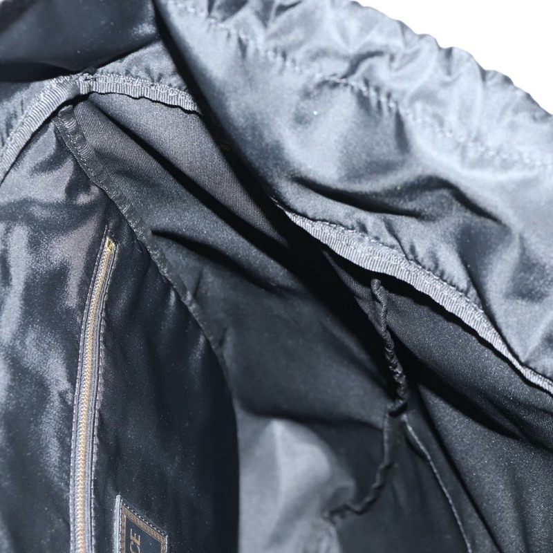 【日本直送】FENDI Zucca帆布 FENDACE Versace聯名款雙肩包 黑色 正品 BA2349SAM-26