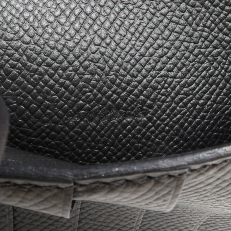 HERMES Epsom皮革Kelly Compact Wallet金扣錢包Noir-14