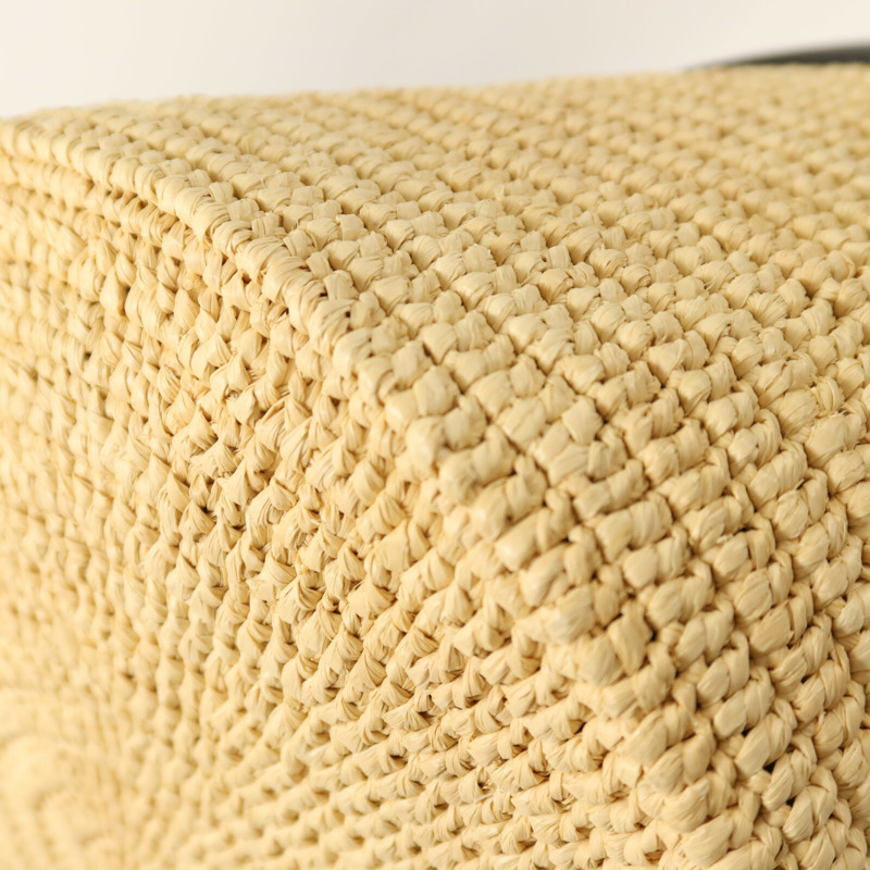 CELINE 牛皮皮革/Raffia Basket Bag金扣手挽肩背兩用袋-14