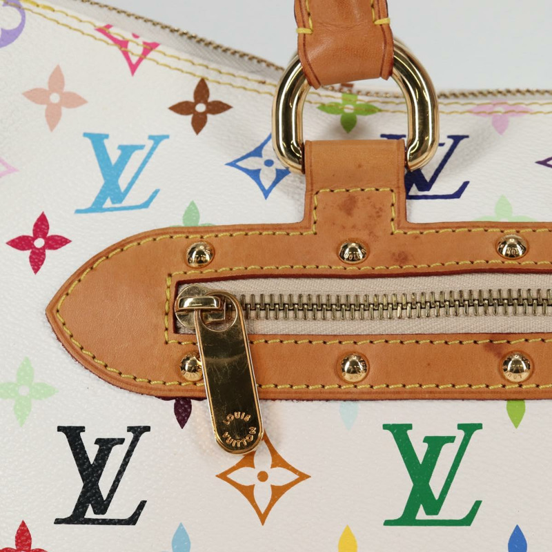 【日本直送】路易威登 Monogram Multicolor Rita 兩用白色手提包 M40125 LV 正品 BA2497V-2