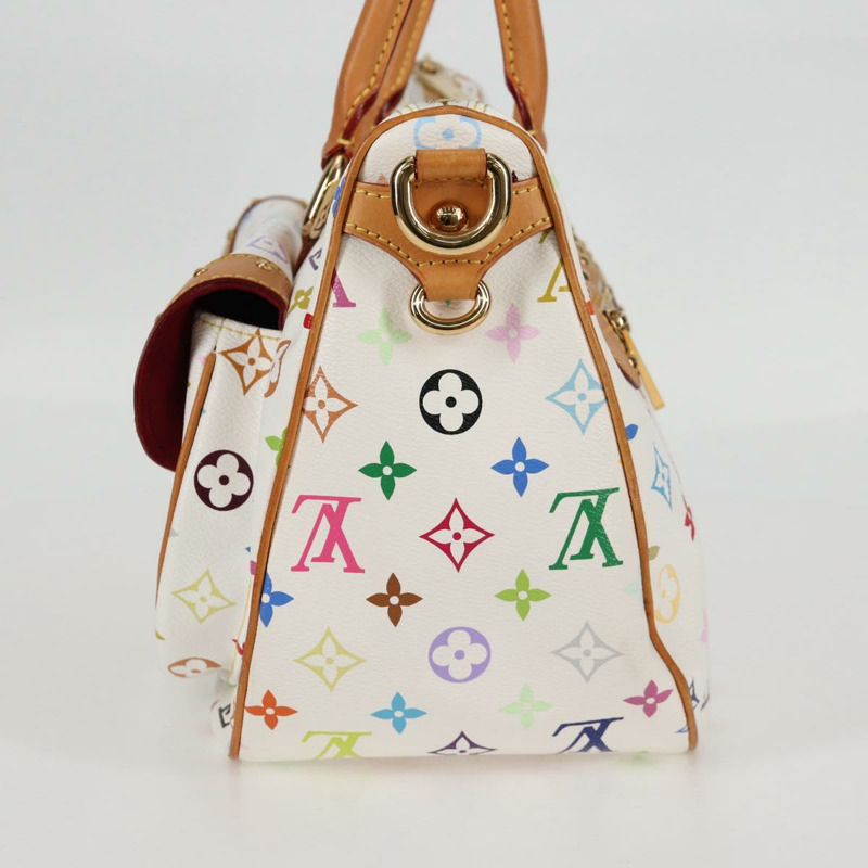 【日本直送】路易威登 Monogram Multicolor Rita 兩用白色手提包 M40125 LV 正品 BA2497V-3
