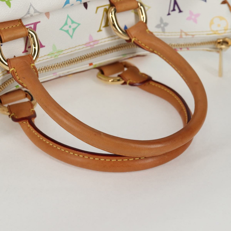 【日本直送】路易威登 Monogram Multicolor Rita 兩用白色手提包 M40125 LV 正品 BA2497V-7