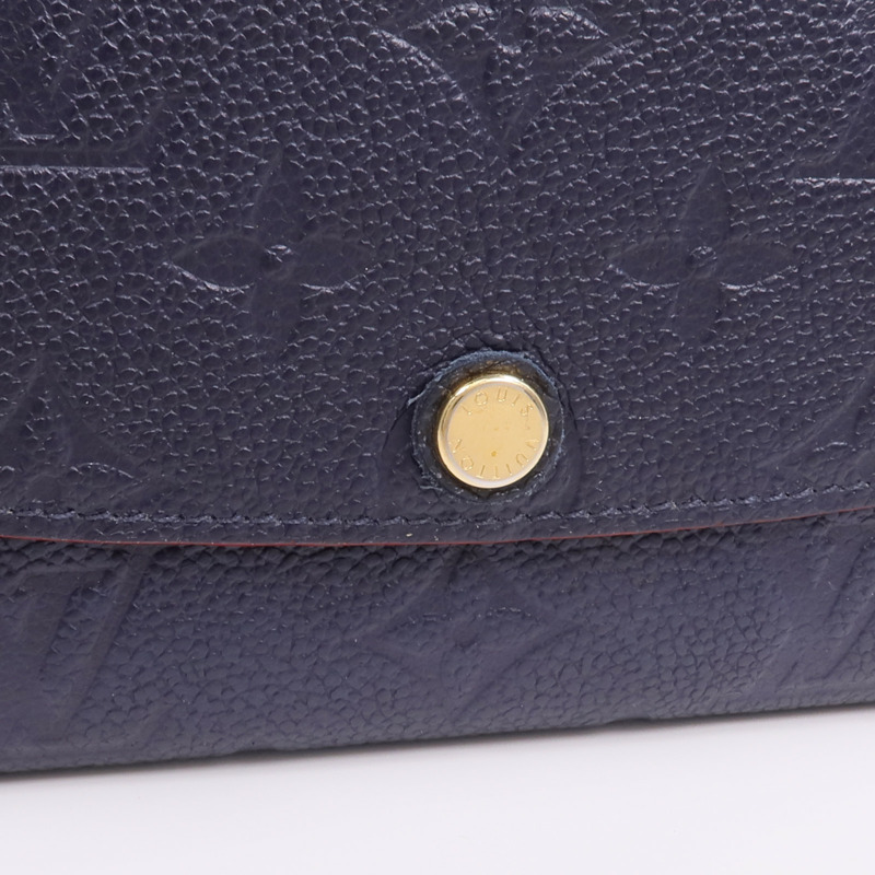 LOUIS VUITTON Monogram Empreinte Emilie金扣長財布-11