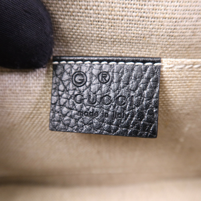 GUCCI 牛皮皮革Interlock G金扣鏈帶肩背袋-5