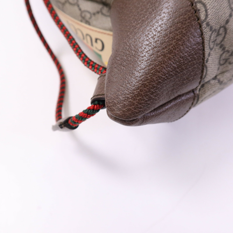 GUCCI 塗層帆布Supreme Courier Backpack金扣背包-10