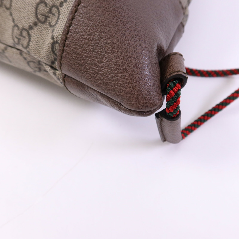 GUCCI 塗層帆布Supreme Courier Backpack金扣背包-11