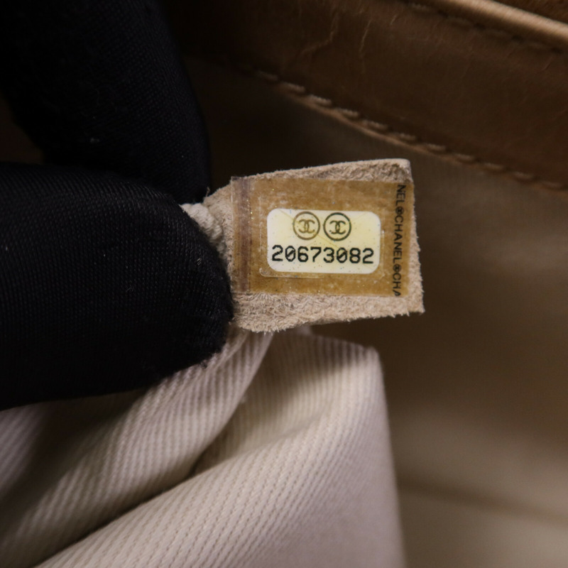 CHANEL 牛皮皮革Chain Shoulder Bag銀扣鏈帶肩背袋-7