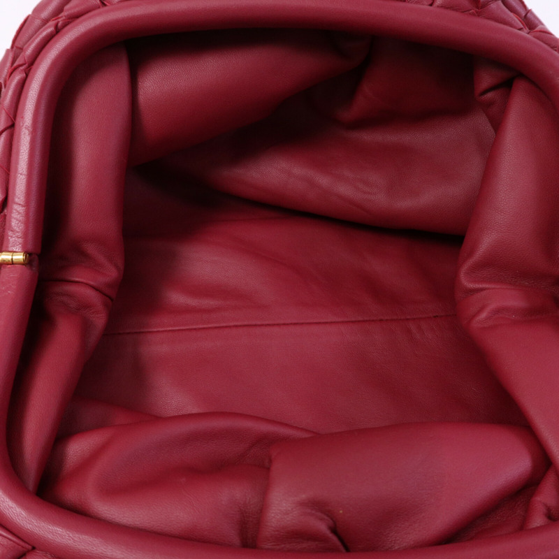 BOTTEGA VENETA 皮革Saddle Pouch金扣手拿包-4