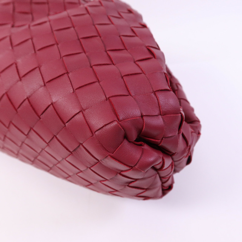 BOTTEGA VENETA 皮革Saddle Pouch金扣手拿包-8