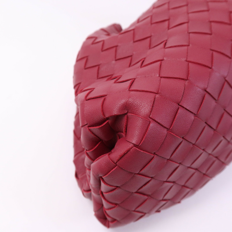 BOTTEGA VENETA 皮革Saddle Pouch金扣手拿包-9