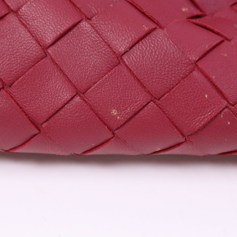 BOTTEGA VENETA 皮革Saddle Pouch金扣手拿包-14