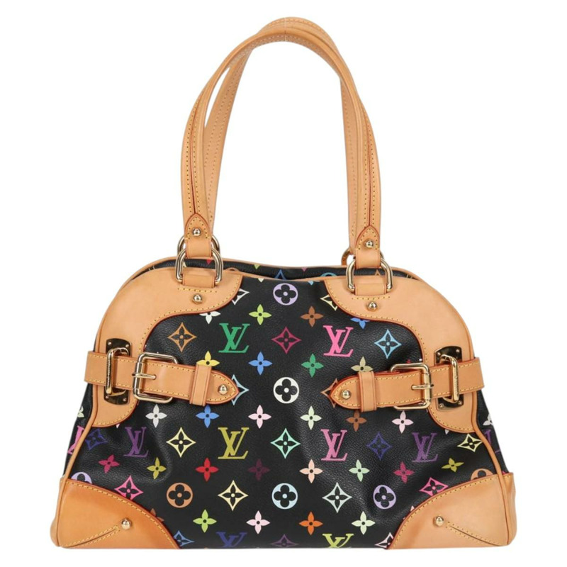 【日本直送】路易威登 Monogram Multicolor Claudia 手提包 黑色 M40194 LV 正品 124894SAV-1