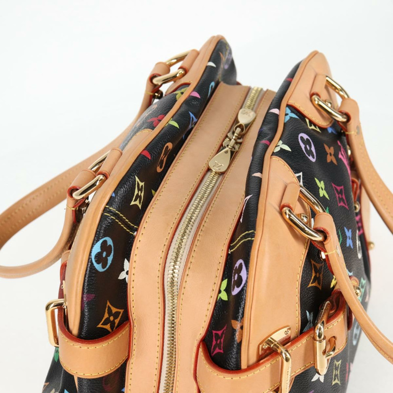 【日本直送】路易威登 Monogram Multicolor Claudia 手提包 黑色 M40194 LV 正品 124894SAV-5