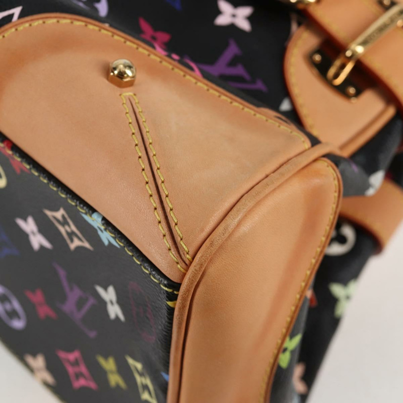 【日本直送】路易威登 Monogram Multicolor Claudia 手提包 黑色 M40194 LV 正品 124894SAV-10