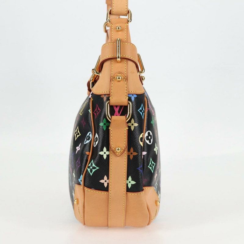 【日本直送】路易威登 Monogram Multicolor Greta 肩背包 黑色 M40196 正品 124895SAV-2