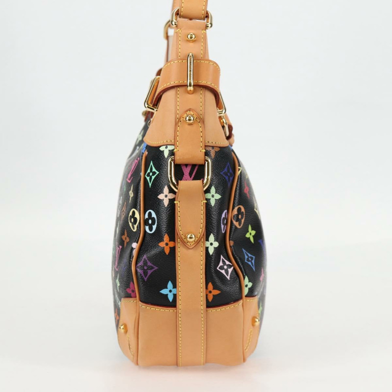 【日本直送】路易威登 Monogram Multicolor Greta 肩背包 黑色 M40196 正品 124895SAV-3