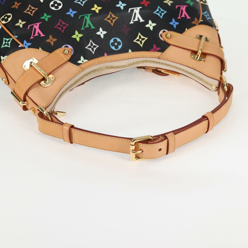 【日本直送】路易威登 Monogram Multicolor Greta 肩背包 黑色 M40196 正品 124895SAV-6