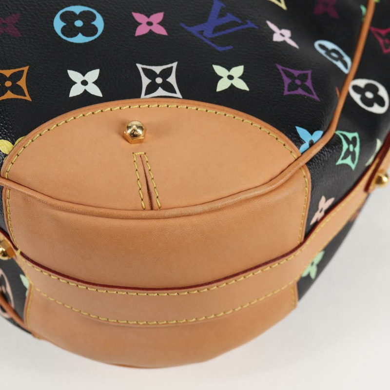 【日本直送】路易威登 Monogram Multicolor Greta 肩背包 黑色 M40196 正品 124895SAV-16