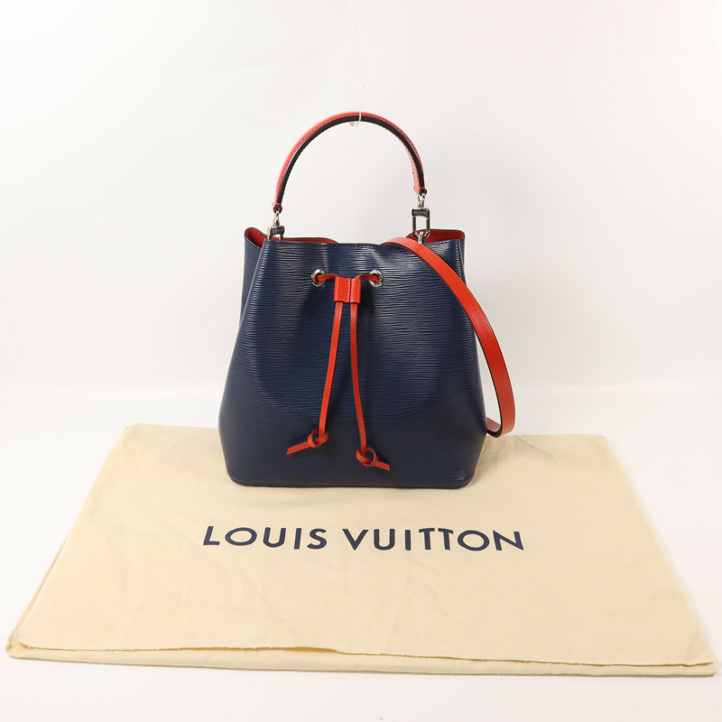 LOUIS VUITTON Epi NeoNoe MM銀扣手挽肩背兩用袋-8
