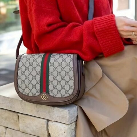 GUCCI 原花Ophidia系列GG小號肩背包601044