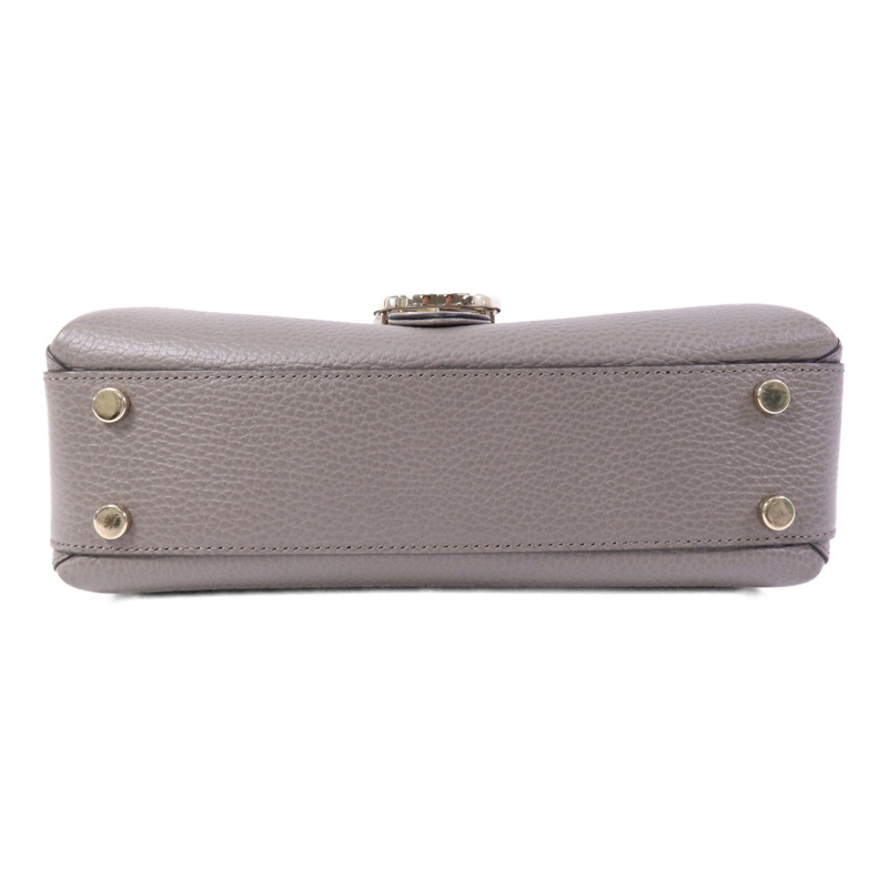 GUCCI 牛皮皮革Interlocking G Chain Bag金扣鏈帶肩背袋-3