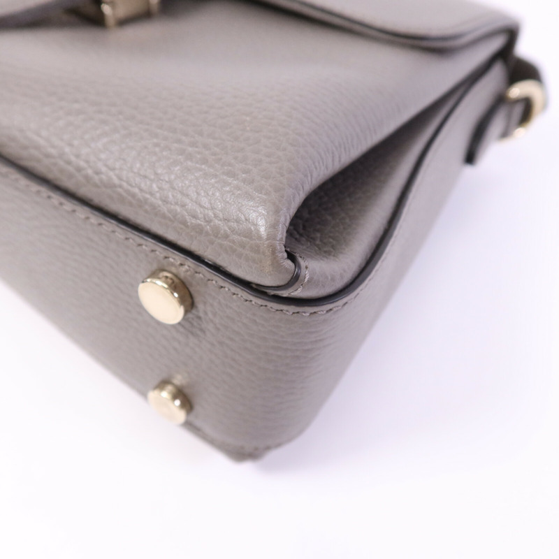 GUCCI 牛皮皮革Interlocking G Chain Bag金扣鏈帶肩背袋-10