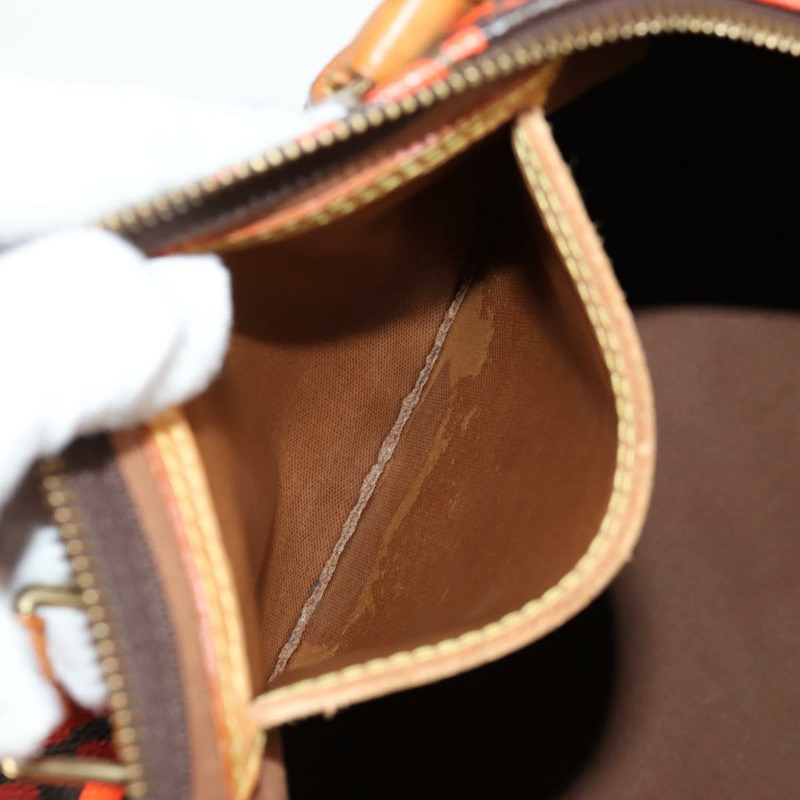 【日本直送】路易威登 Monogram Graffiti Speedy 30 手提包 橙色 M93705 正品 124885V-21