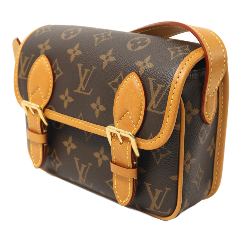 LOUIS VUITTON Monogram Satchel金扣肩背袋-2