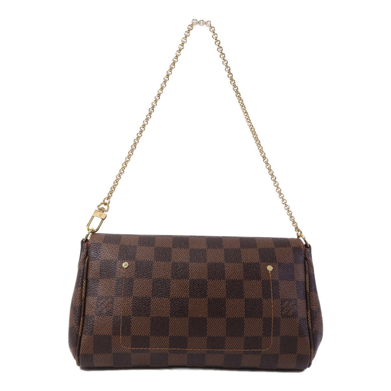 LOUIS VUITTON Damier Favorite MM金扣手挽肩背兩用袋-1