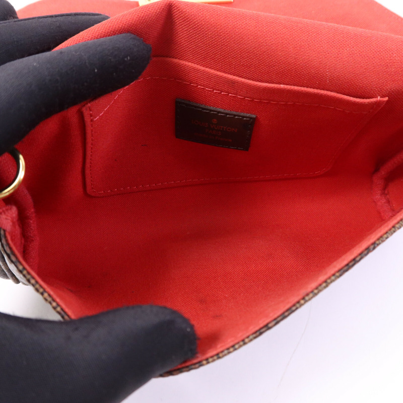 LOUIS VUITTON Damier Favorite MM金扣手挽肩背兩用袋-4