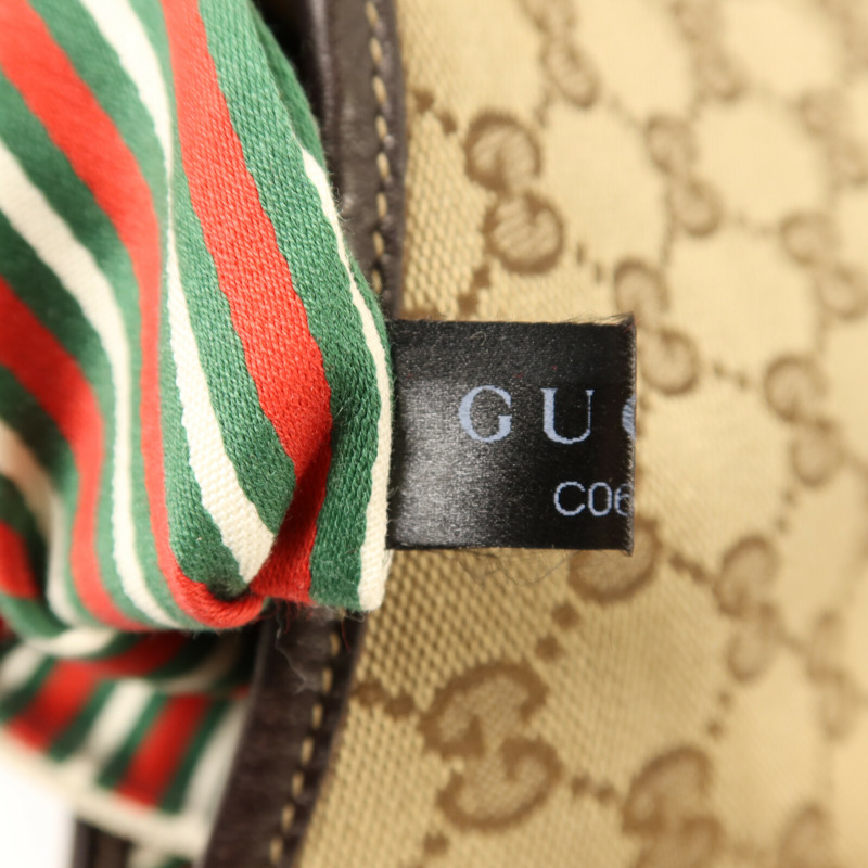 GUCCI 帆布Britt Hobo金扣肩背袋-7