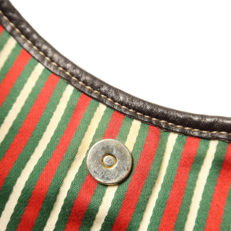 GUCCI 帆布Britt Hobo金扣肩背袋-11