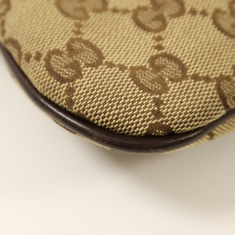 GUCCI 帆布Britt Hobo金扣肩背袋-12