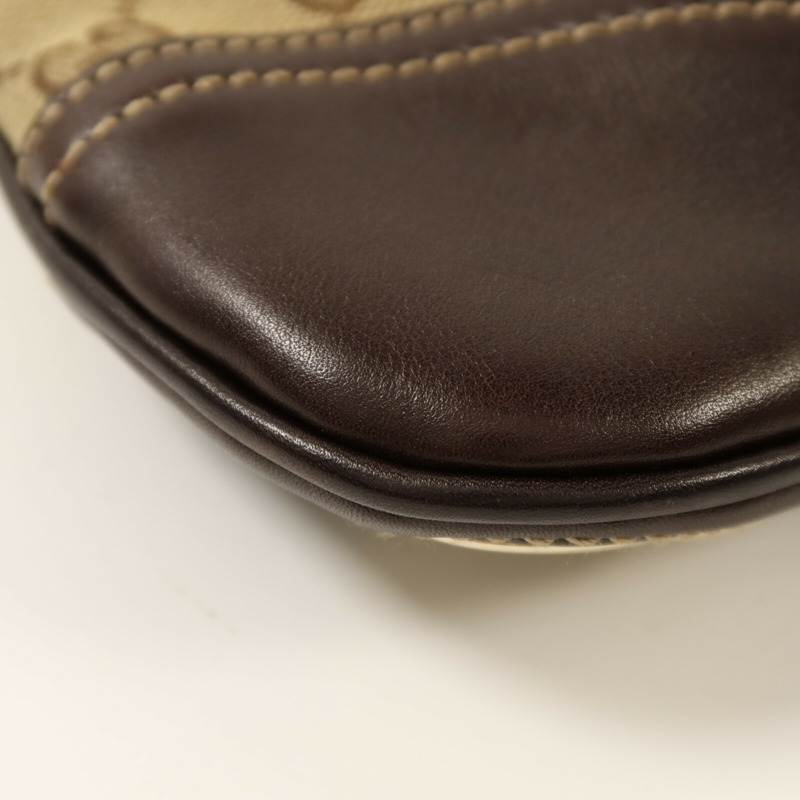 GUCCI 帆布Britt Hobo金扣肩背袋-14