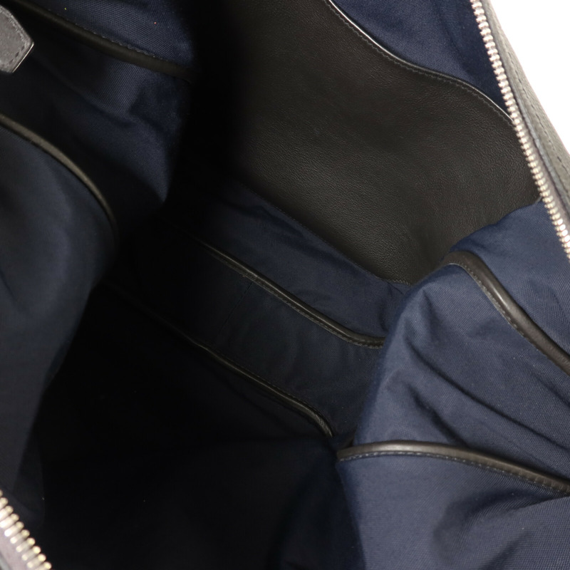 HERMES Evercolor皮革Cristobal Cityslide銀扣肩背袋Noir-4