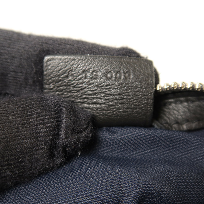 HERMES Evercolor皮革Cristobal Cityslide銀扣肩背袋Noir-7