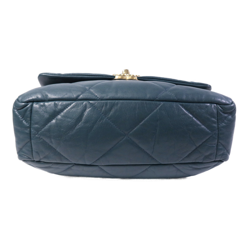 CHANEL 羊皮皮革Chanel 19 Large鏈帶手挽肩背兩用袋-3