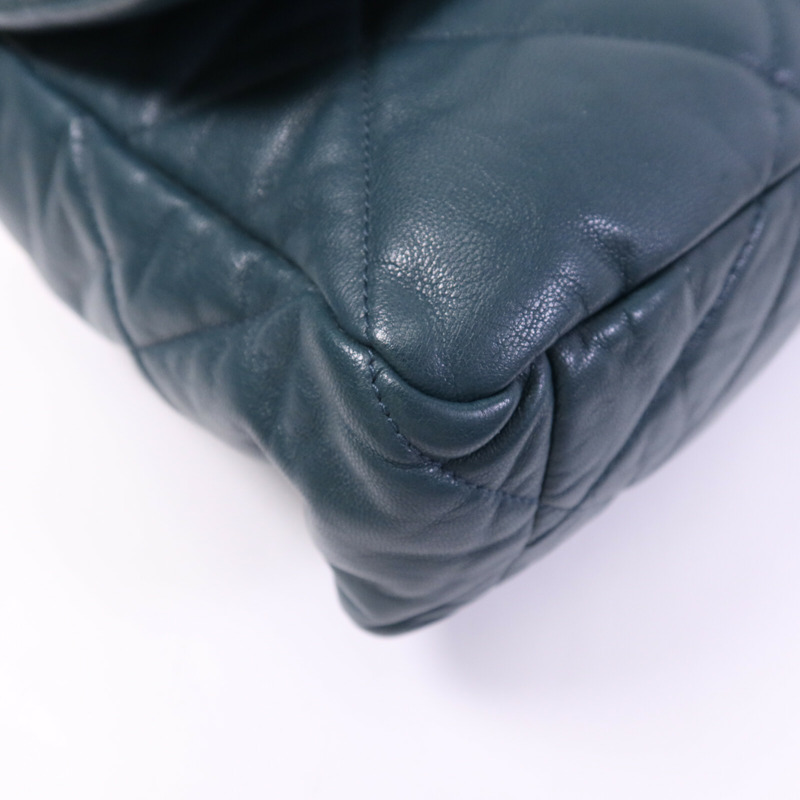 CHANEL 羊皮皮革Chanel 19 Large鏈帶手挽肩背兩用袋-11