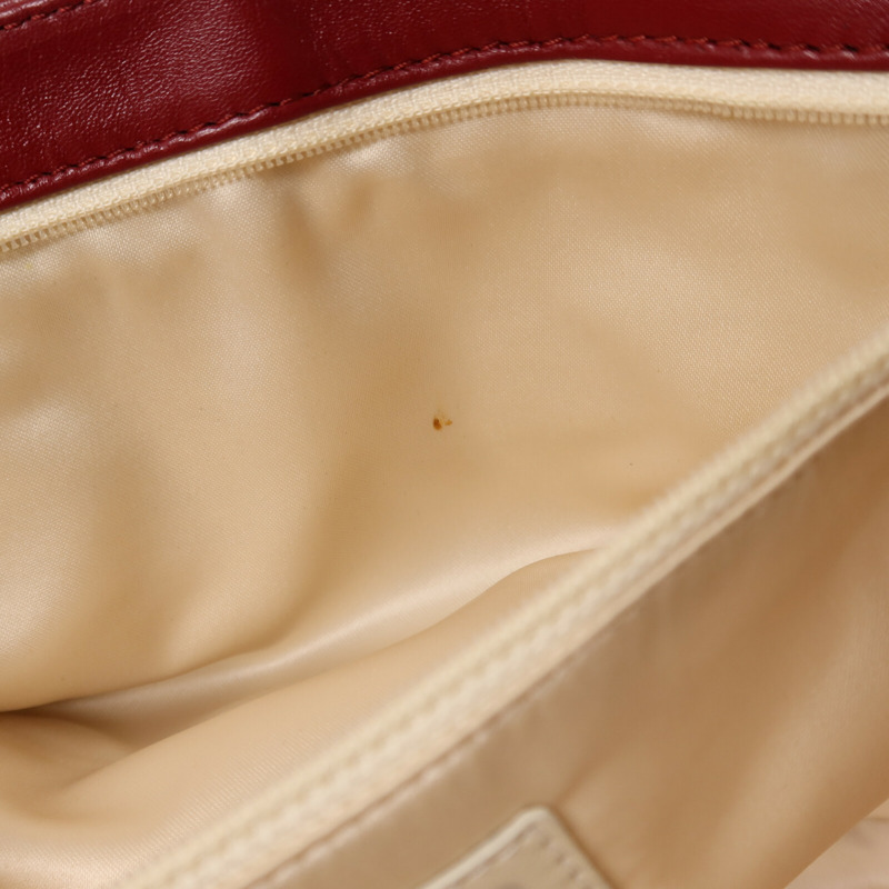 CHANEL 牛皮皮革2.55 East West Flap Bag銀扣鏈帶肩背袋-15