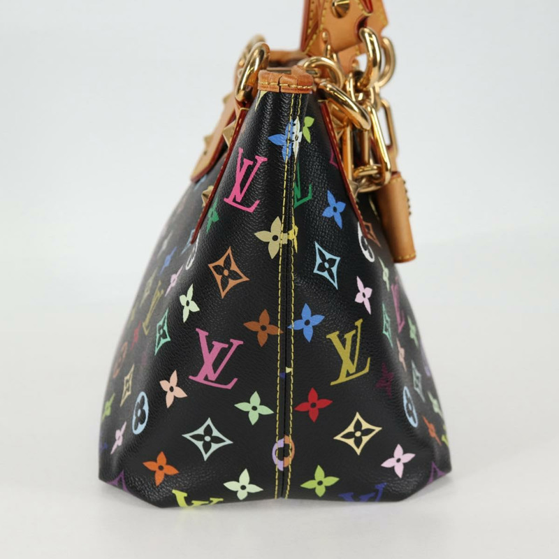 【日本直送】路易威登 Monogram Multicolor Annie MM 手袋 黑色 M40308 LV 正品 121188SAV-3