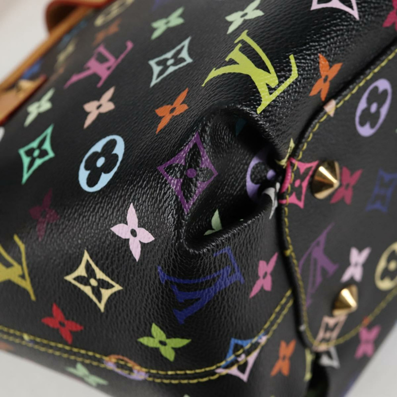 【日本直送】路易威登 Monogram Multicolor Annie MM 手袋 黑色 M40308 LV 正品 121188SAV-15