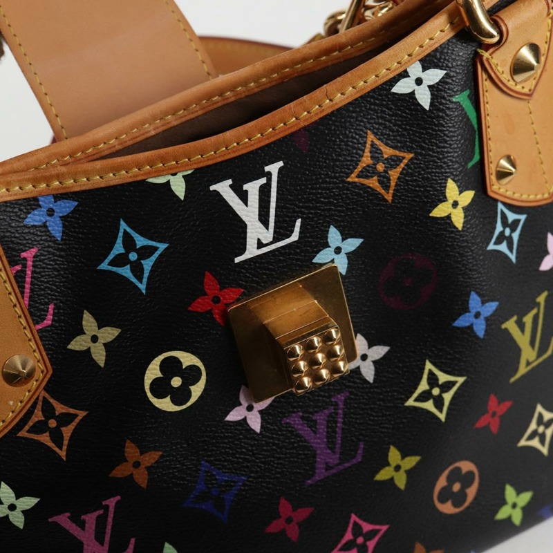 【日本直送】路易威登 Monogram Multicolor Annie MM 手袋 黑色 M40308 LV 正品 121188SAV-18