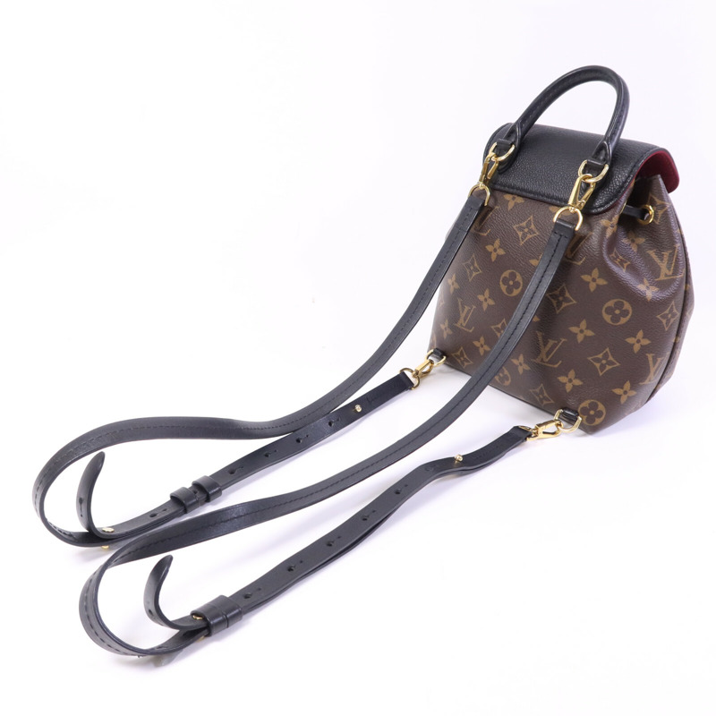 LOUIS VUITTON Monogram Montsouris BB金扣背包-7