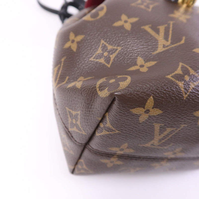 LOUIS VUITTON Monogram Montsouris BB金扣背包-9