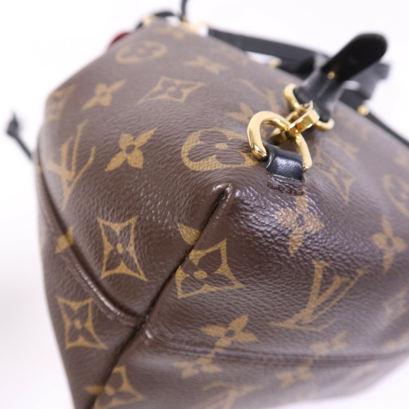 LOUIS VUITTON Monogram Montsouris BB金扣背包-10